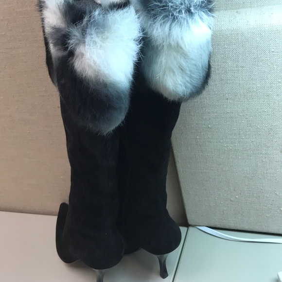 NWOT Garolini knee high suede boots - Picture 4 of 8